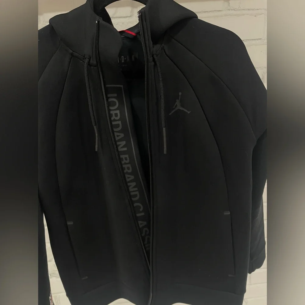 Jordan Brand Classic Full Zip Hoodie Jacket Black Size Large NYC BK 2018 Brookly